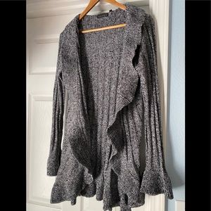 Beautiful black and white cardigan